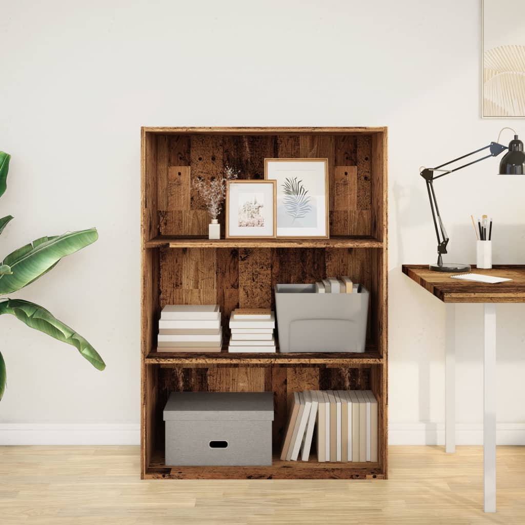 vidaXL Bibliothèque aspect bois de récupération 80x30x114 cm Bois d'ingénierie