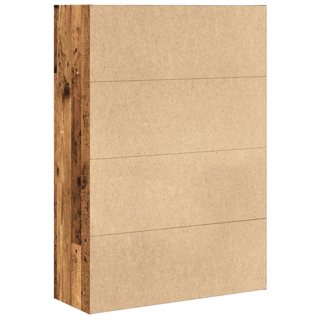 vidaXL Bibliothèque aspect bois de récupération 80x30x114 cm Bois d'ingénierie