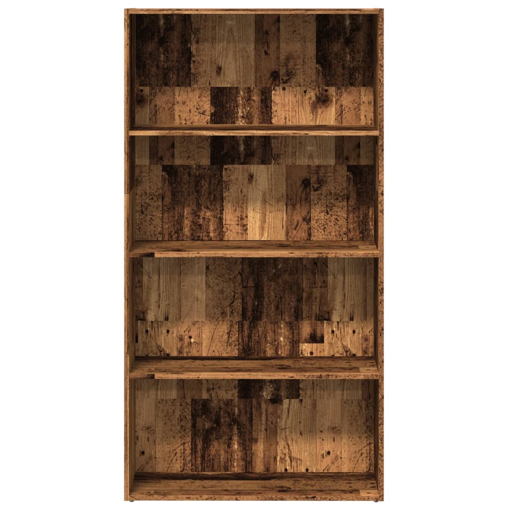 vidaXL Bücherregal Altholz-Optik 80x30x152 cm Holzwerkstoff