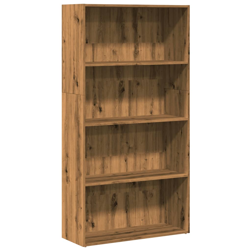 vidaXL Bücherregal Artisan-Eiche 80x30x152 cm Holzwerkstoff