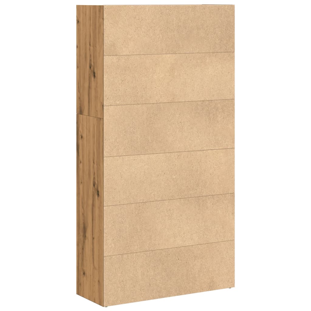 vidaXL Bücherregal Artisan-Eiche 80x30x152 cm Holzwerkstoff