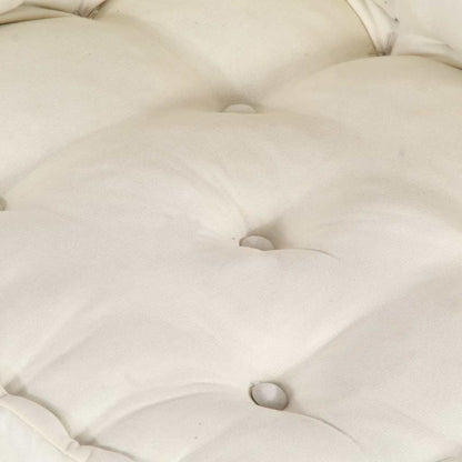 vidaXL Canapé modulable 4 pcs Crème Tissu