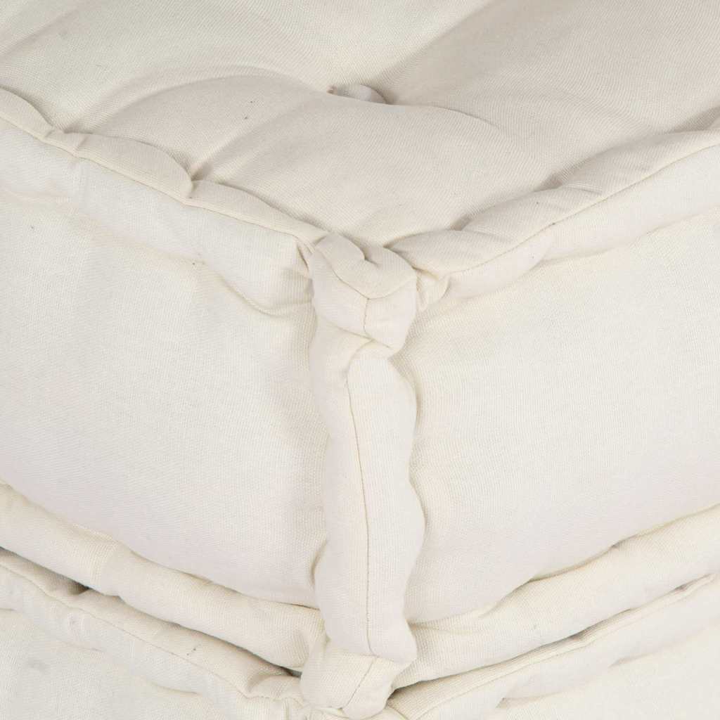 vidaXL Canapé modulaire 2 pcs Crème 140 x 70 x 36 cm Tissu