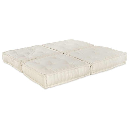 vidaXL Canapé modulaire 2 pcs Crème 140 x 70 x 36 cm Tissu