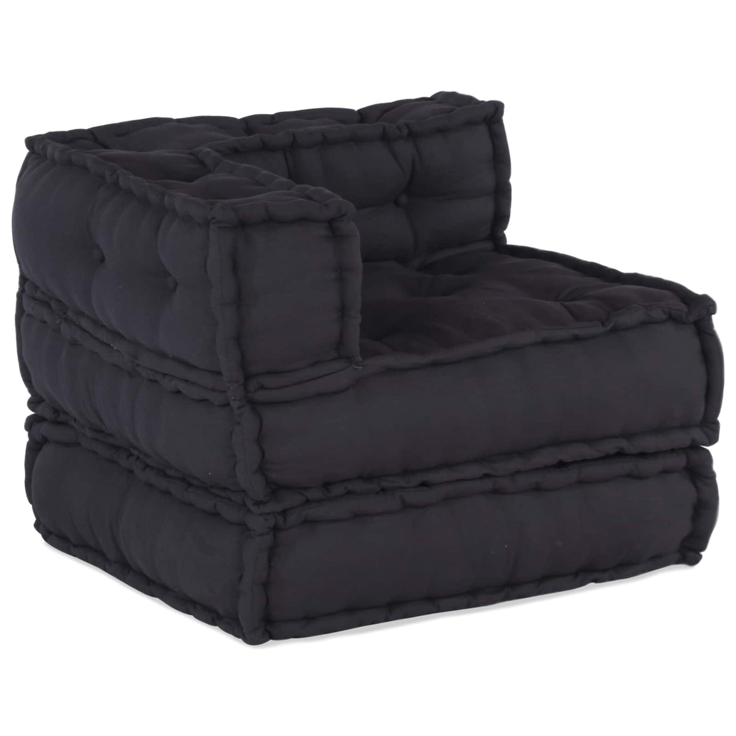 vidaXL Canapé modulable 3 pcs Tissu anthracite