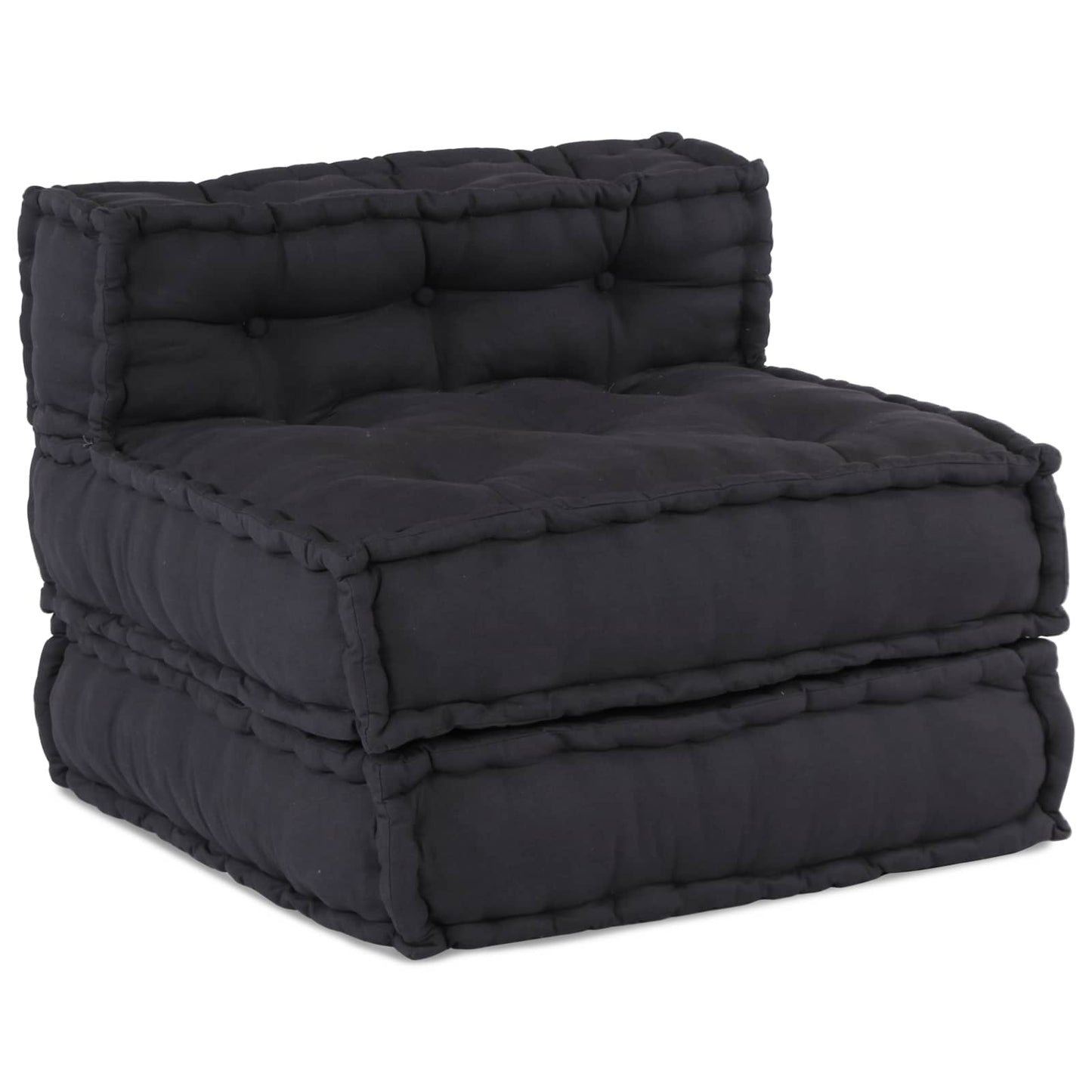 vidaXL Canapé modulable 3 pcs Tissu anthracite