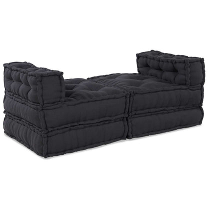 vidaXL Canapé modulaire 4 pcs Tissu Anthracite