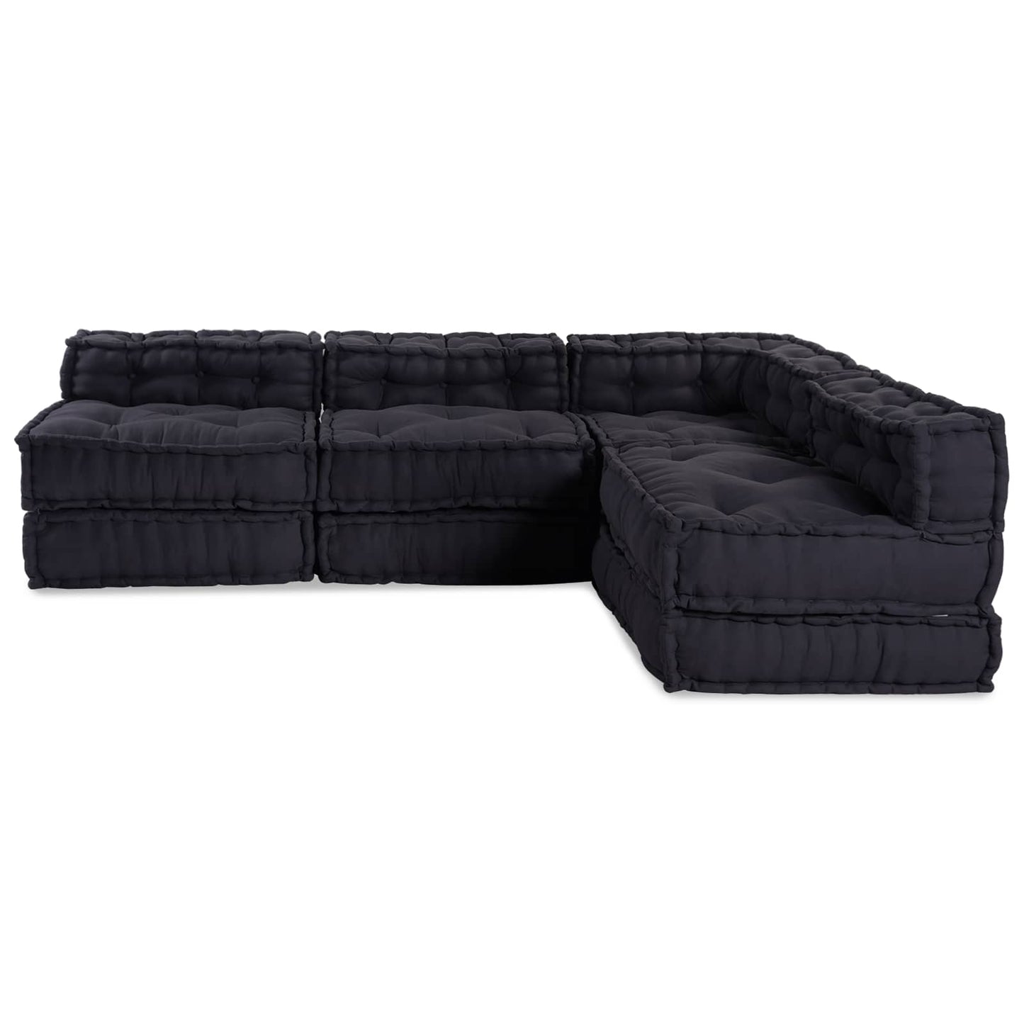 vidaXL Canapé modulaire 4 pcs Tissu Anthracite