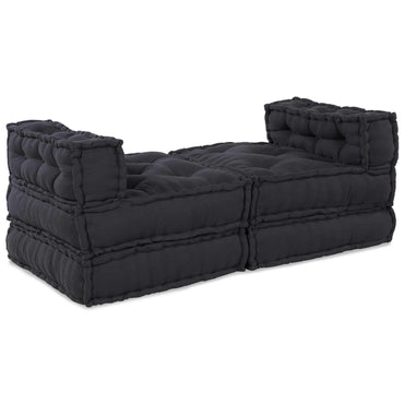 vidaXL Canapé modulaire 4 pcs Tissu anthracite