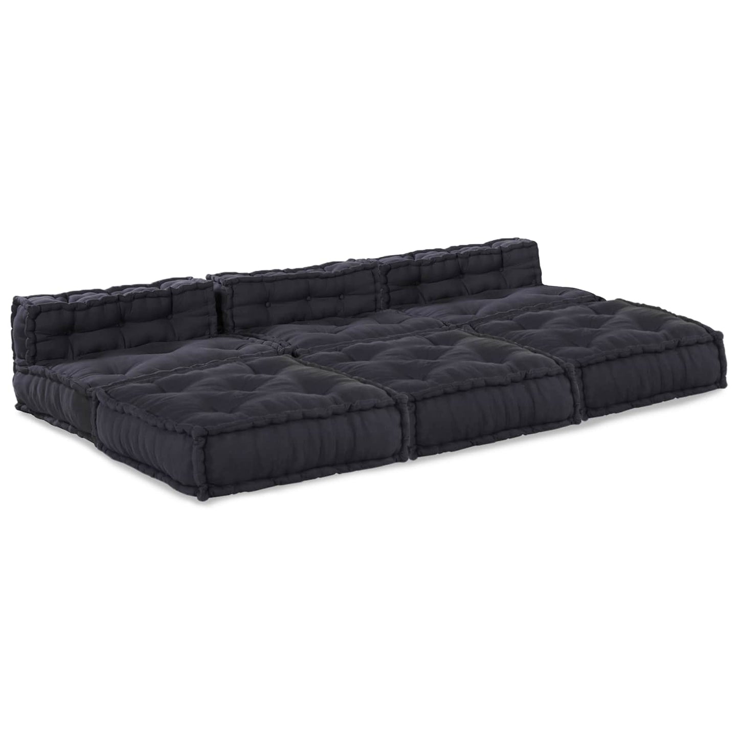 vidaXL Canapé modulaire 4 pcs Tissu anthracite
