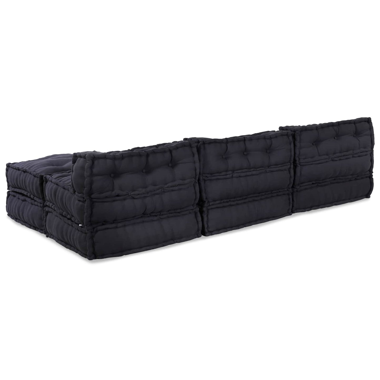 vidaXL Canapé modulaire 4 pcs Tissu anthracite