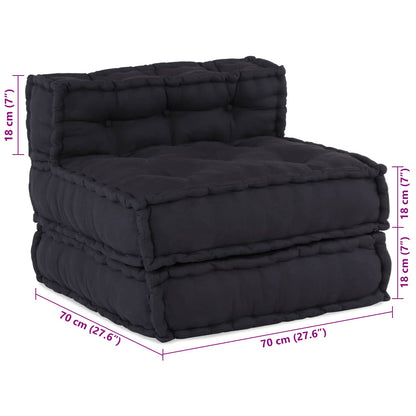 vidaXL Canapé modulaire 4 pcs Tissu anthracite