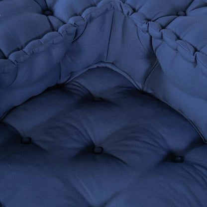 vidaXL Canapé modulaire 2 pcs Indigo 140 x 70 x 56 cm Tissu