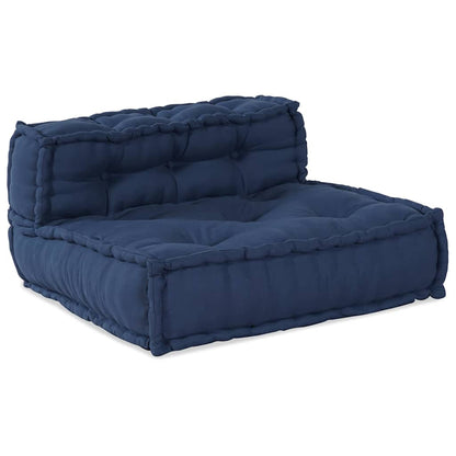 vidaXL Canapé modulable 4 pcs en tissu indigo