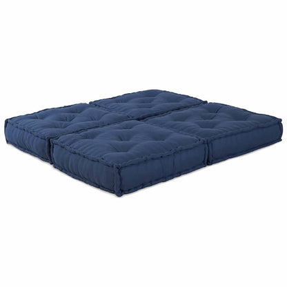 vidaXL Modulares Sofa 2 pcs Indigo 140 x 70 x 36 cm Stoff