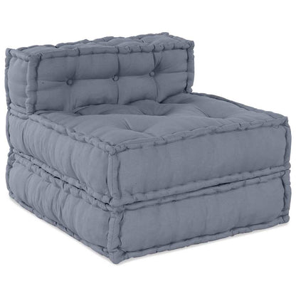 vidaXL Canapé modulaire 4 pcs Tissu Gris