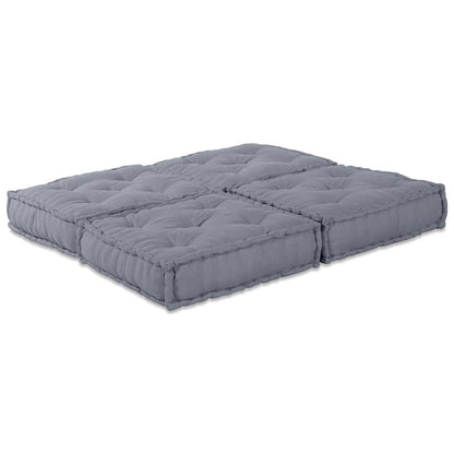 vidaXL Canapé modulable 2 pcs Gris 140 x 70 x 36 cm Tissu