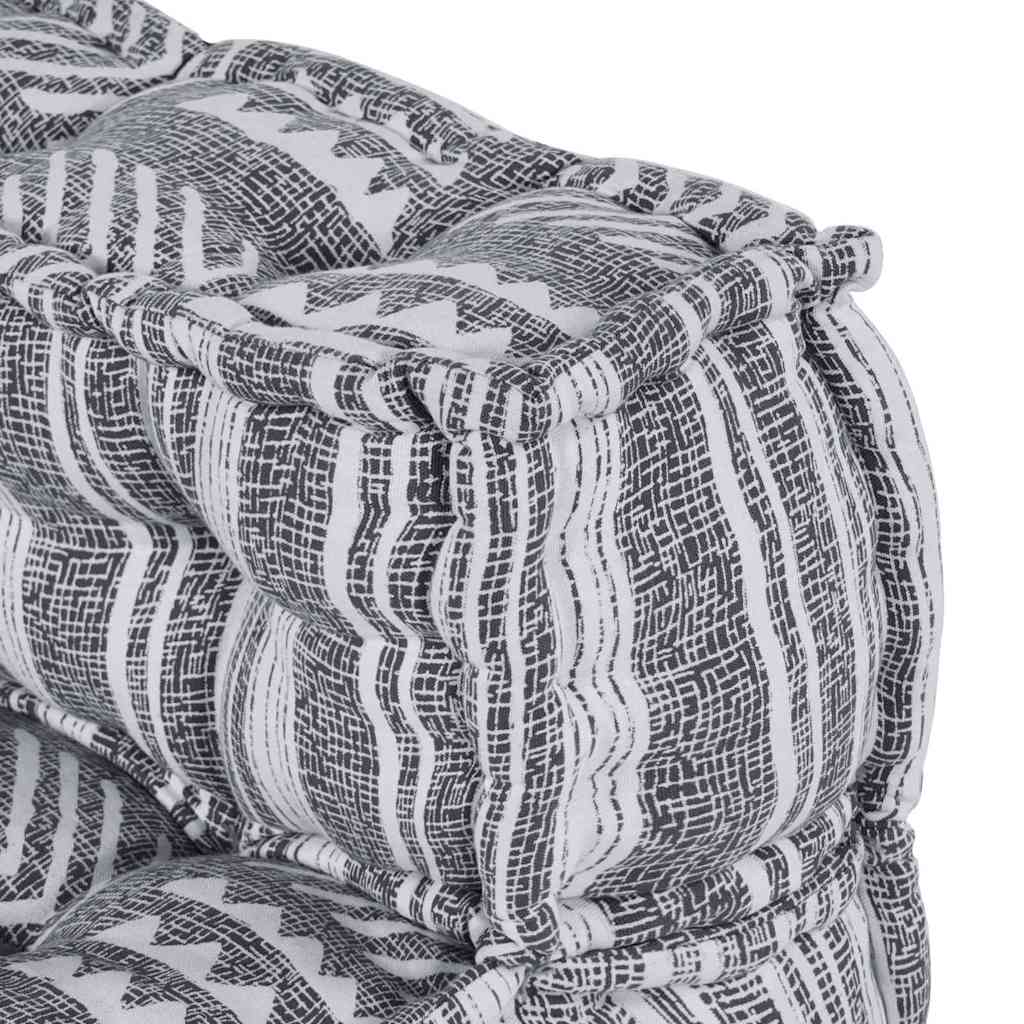 vidaXL Modulares Sofa 4 pcs Grau Druck Stoff