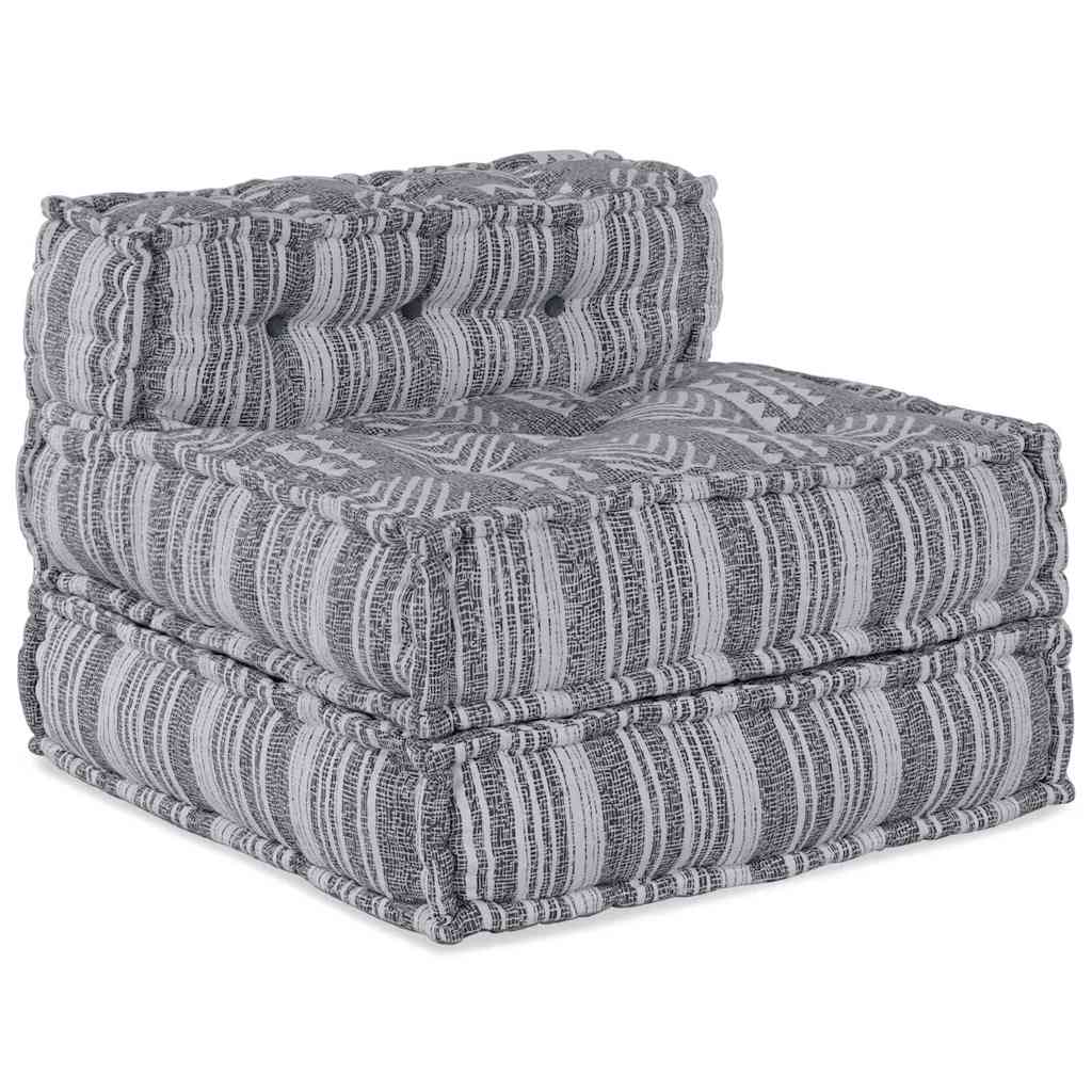 vidaXL Modulares Sofa 4 pcs Grau Druck Stoff
