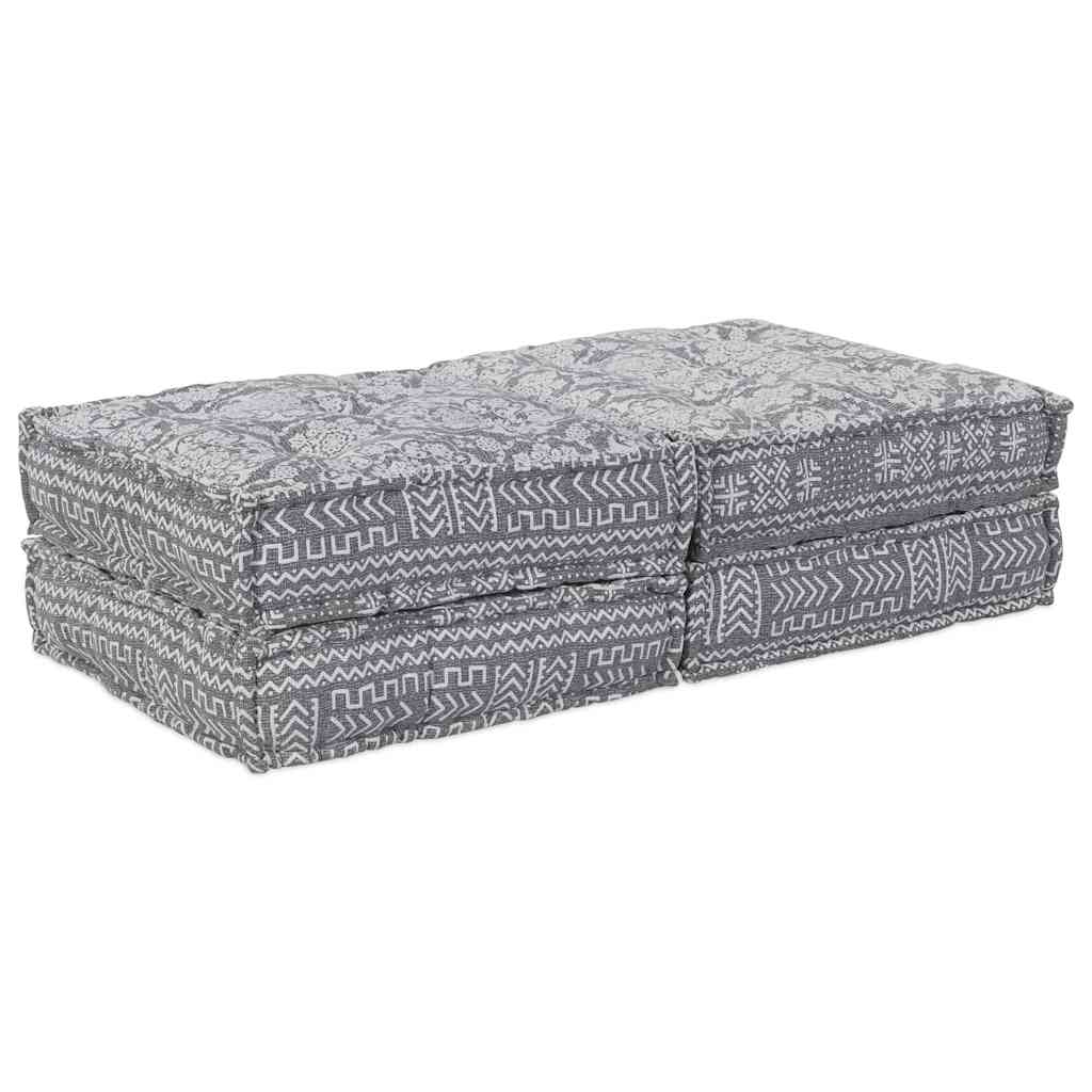 vidaXL Modulares Sofa 2 pcs Hellgrau 140 x 70 x 36 cm Stoff