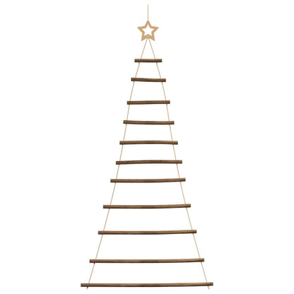 vidaXL Hängender Weihnachtsbaum mit Sternspitze 74x150 cm Naturzweig