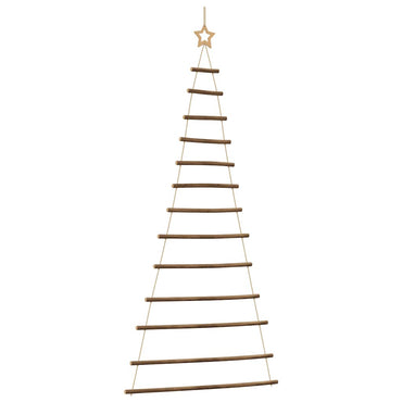 vidaXL Hängender Weihnachtsbaum mit Sternspitze 86x180 cm Naturzweig