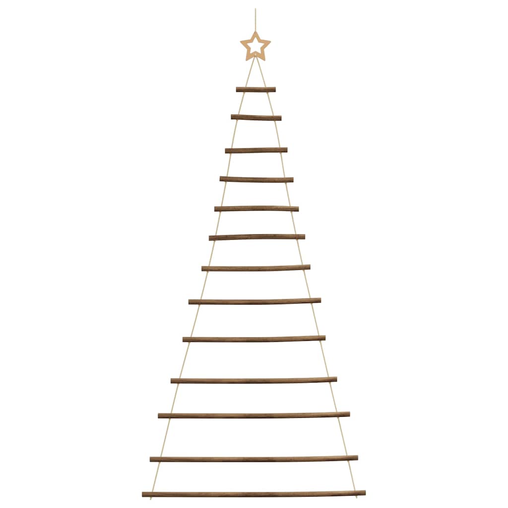 vidaXL Hängender Weihnachtsbaum mit Sternspitze 86x180 cm Naturzweig