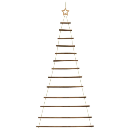 vidaXL Hängender Weihnachtsbaum mit Sternspitze 86x180 cm Naturzweig
