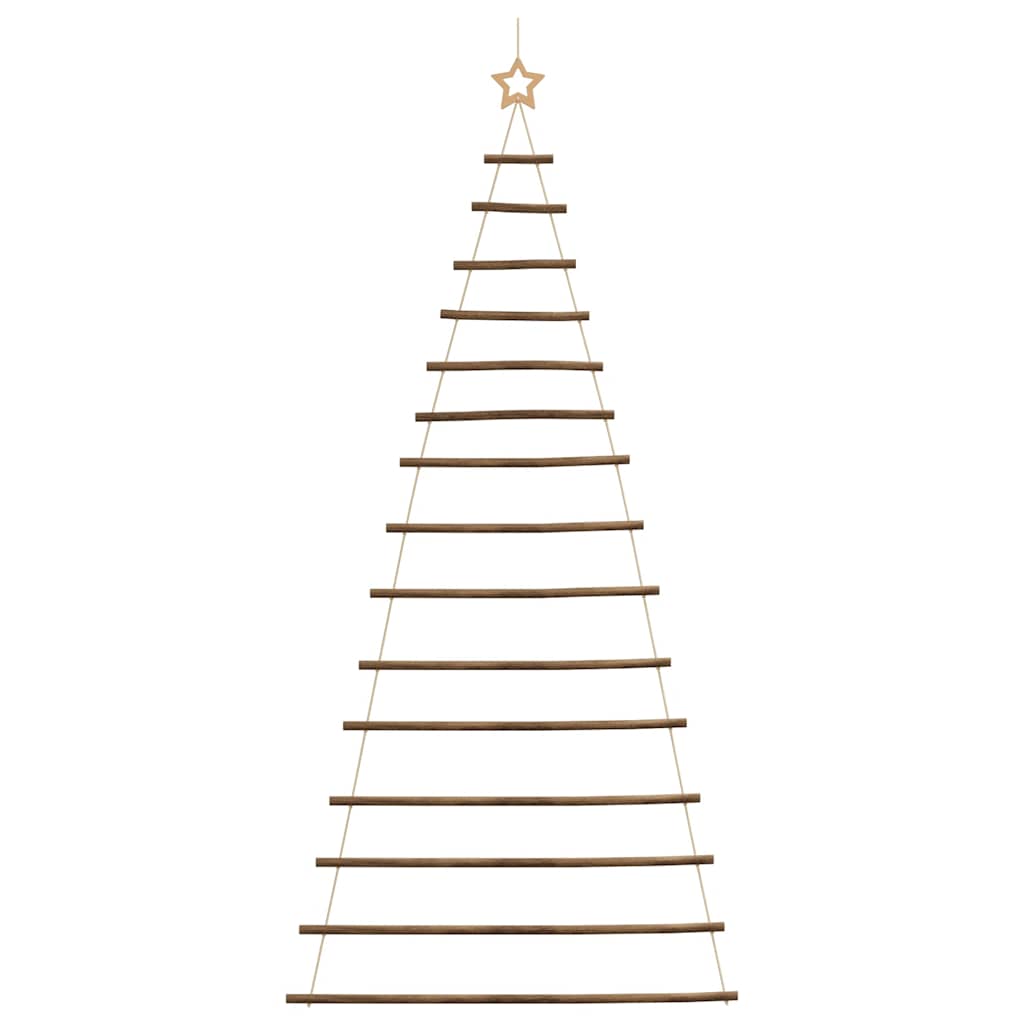 vidaXL Hängender Weihnachtsbaum mit Sternspitze 100x210 cm Naturzweig