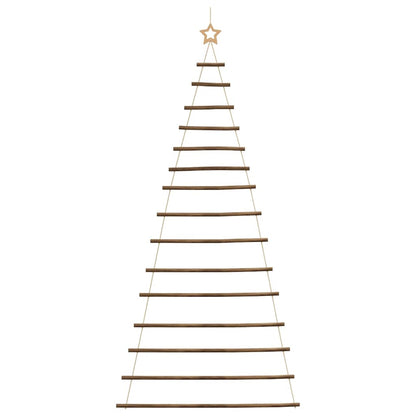 vidaXL Hängender Weihnachtsbaum mit Sternspitze 100x210 cm Naturzweig