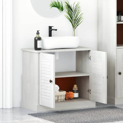 vidaXL Waschbeckenunterschrank VIGO Weiß und Antikweiß 68 x 34 x 59 cm