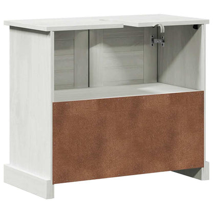 vidaXL Waschbeckenunterschrank VIGO Weiß und Antikweiß 68 x 34 x 59 cm