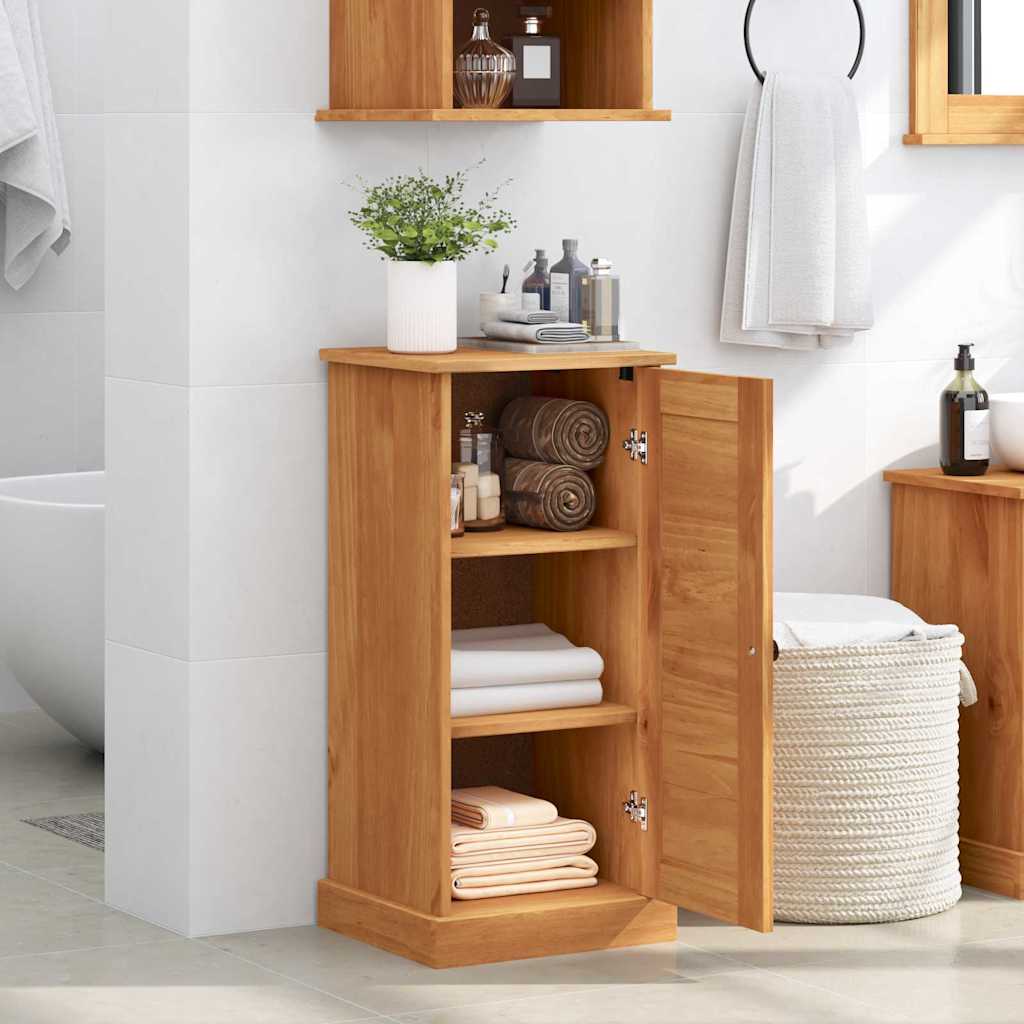 vidaXL Badezimmerschrank VIGO Braun und Honigbraun 37,5 x 34 x 80 cm