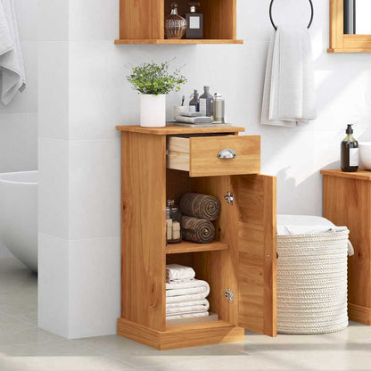 vidaXL Badezimmerschrank VIGO Braun und Honigbraun 37,5 x 34 x 80 cm