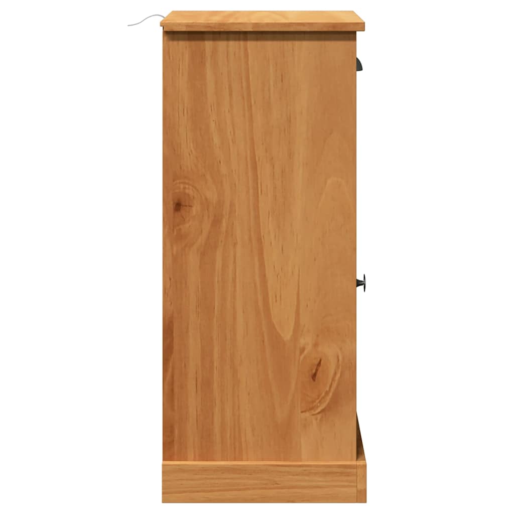 vidaXL Badezimmerschrank VIGO Braun und Honigbraun 37,5 x 34 x 80 cm