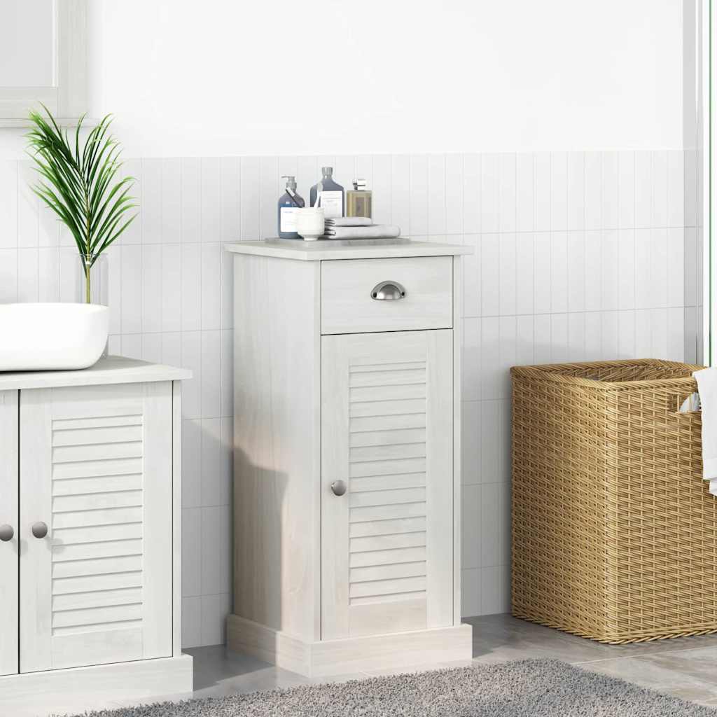 vidaXL Badezimmerschrank VIGO Braun und Honigbraun 37,5 x 34 x 80 cm
