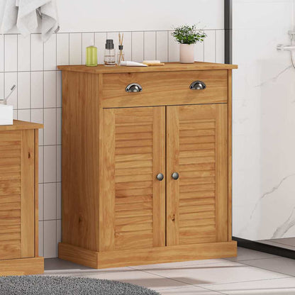 vidaXL Badezimmerschrank VIGO Braun und Honigbraun 68 x 34 x 80 cm