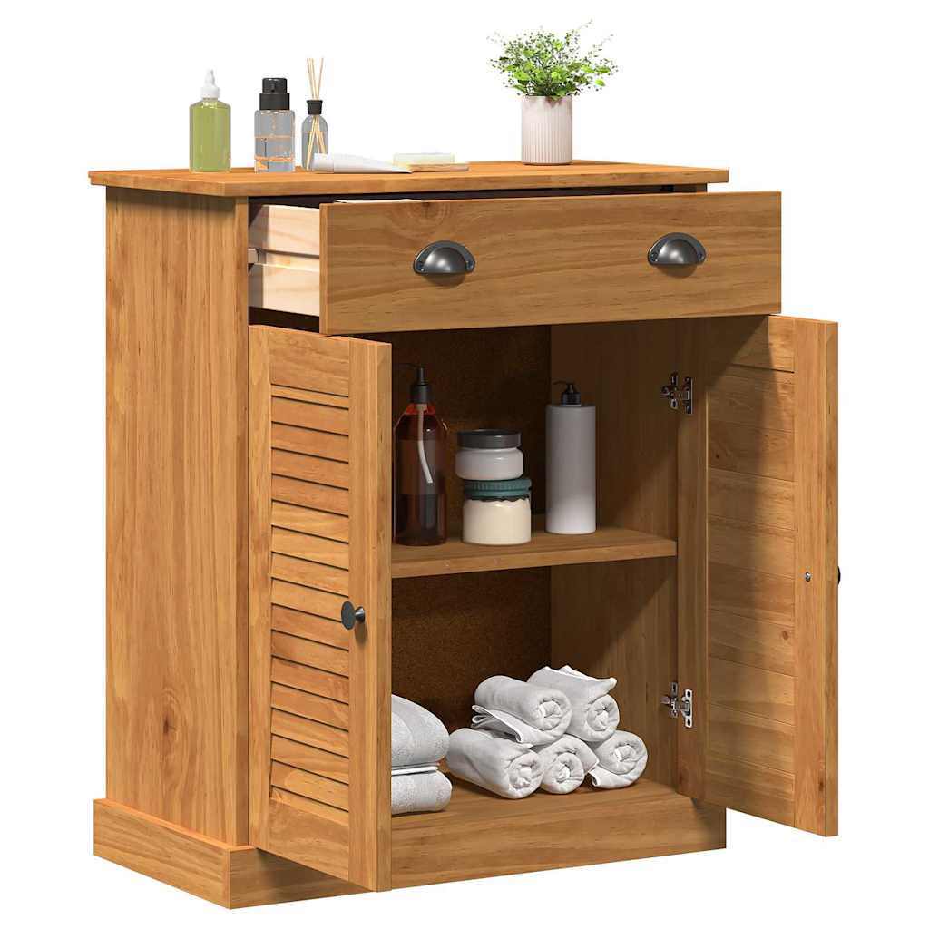 vidaXL Badezimmerschrank VIGO Braun und Honigbraun 68 x 34 x 80 cm