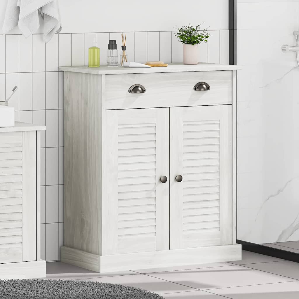 vidaXL Badezimmerschrank VIGO Weiß und Antikweiß 68 x 34 x 80 cm
