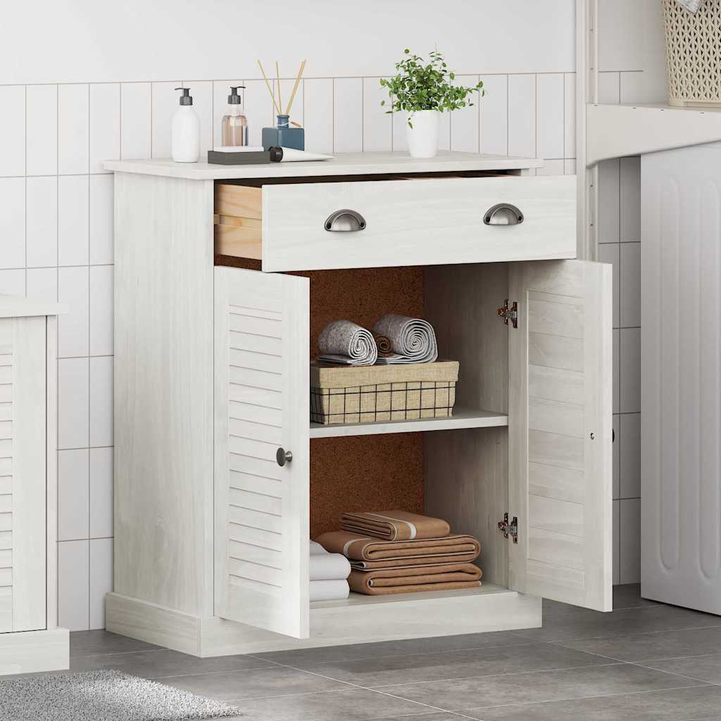 vidaXL Badezimmerschrank VIGO Weiß und Antikweiß 68 x 34 x 80 cm
