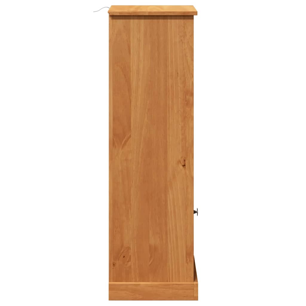 vidaXL Badezimmerschrank VIGO Braun und Honigbraun 37 x 34 x 110 cm