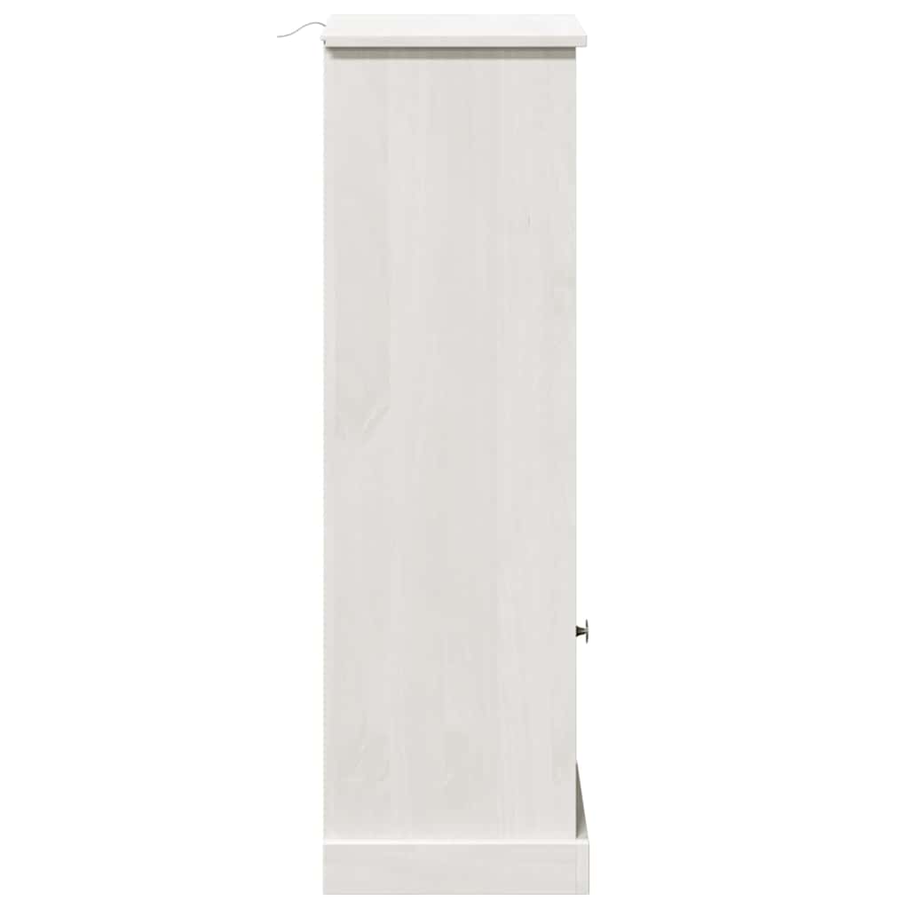 vidaXL Badezimmerschrank VIGO Weiß und Antikweiß 37 x 34 x 110 cm