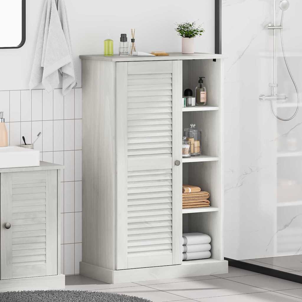 vidaXL Badezimmerschrank VIGO Weiß und Antikweiß 68 x 34 x 110 cm