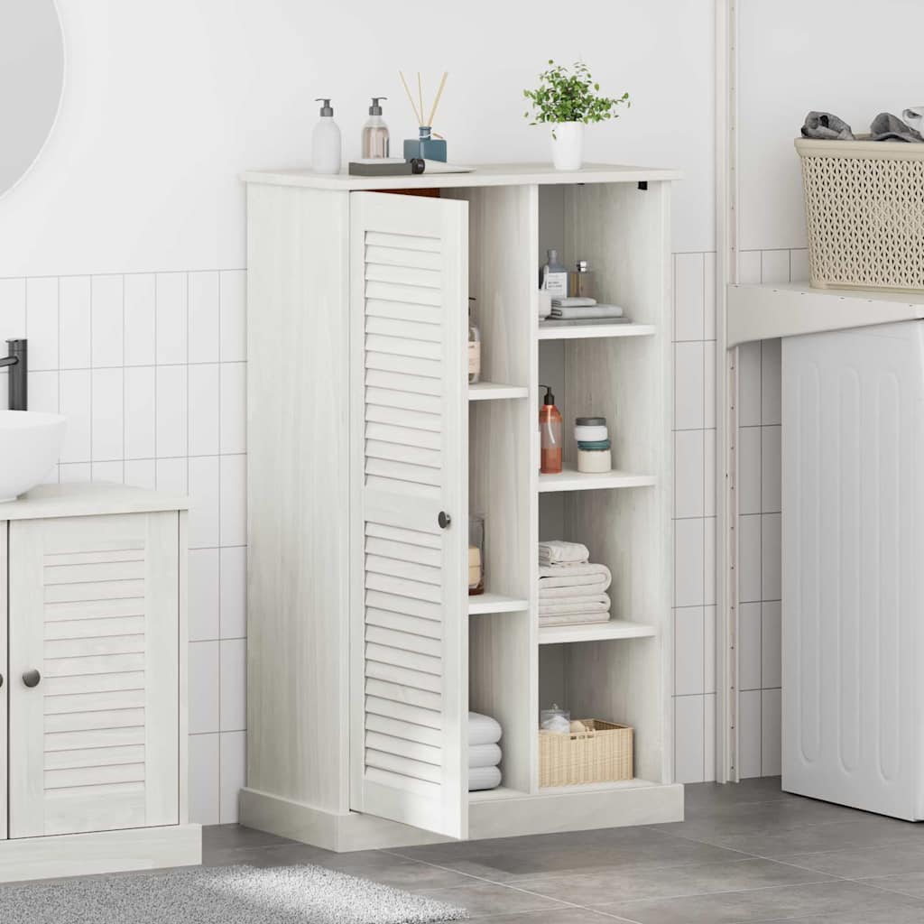 vidaXL Badezimmerschrank VIGO Weiß und Antikweiß 68 x 34 x 110 cm
