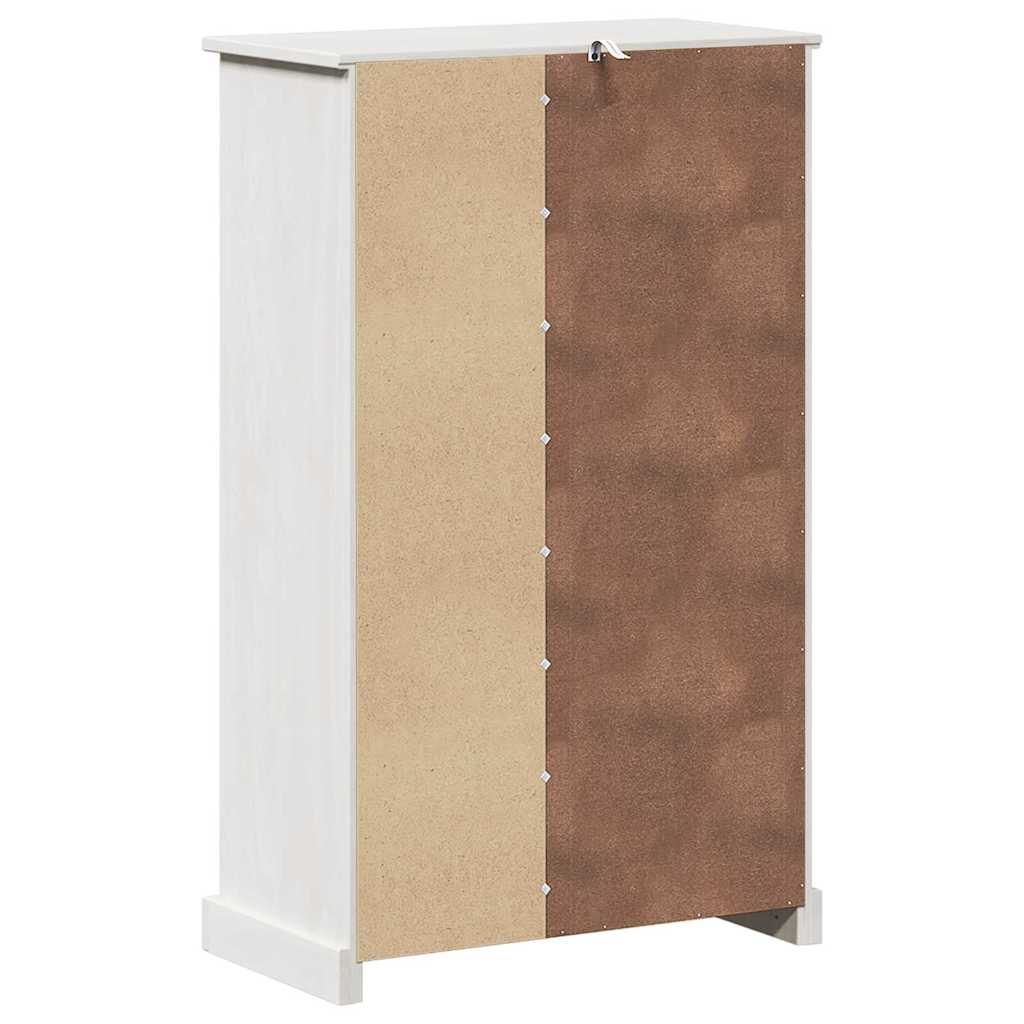 vidaXL Badezimmerschrank VIGO Weiß und Antikweiß 68 x 34 x 110 cm