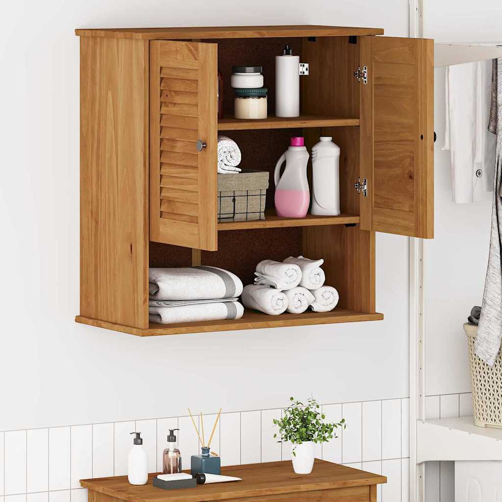 vidaXL Badezimmerschrank VIGO Braun und Honigbraun 67,5 x 34 x 71,5 cm