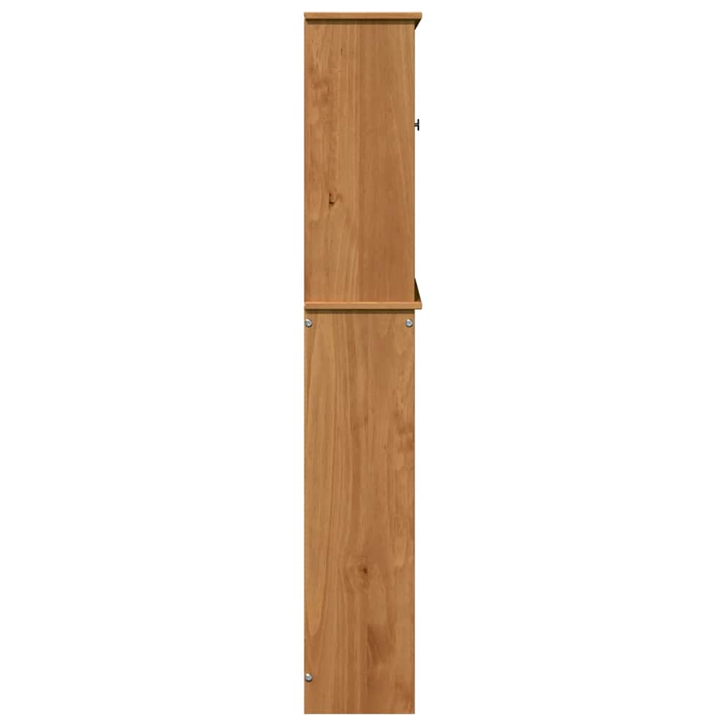 vidaXL Toilettenschrank VIGO Braun und Honigbraun 60 x 27 x 161 cm