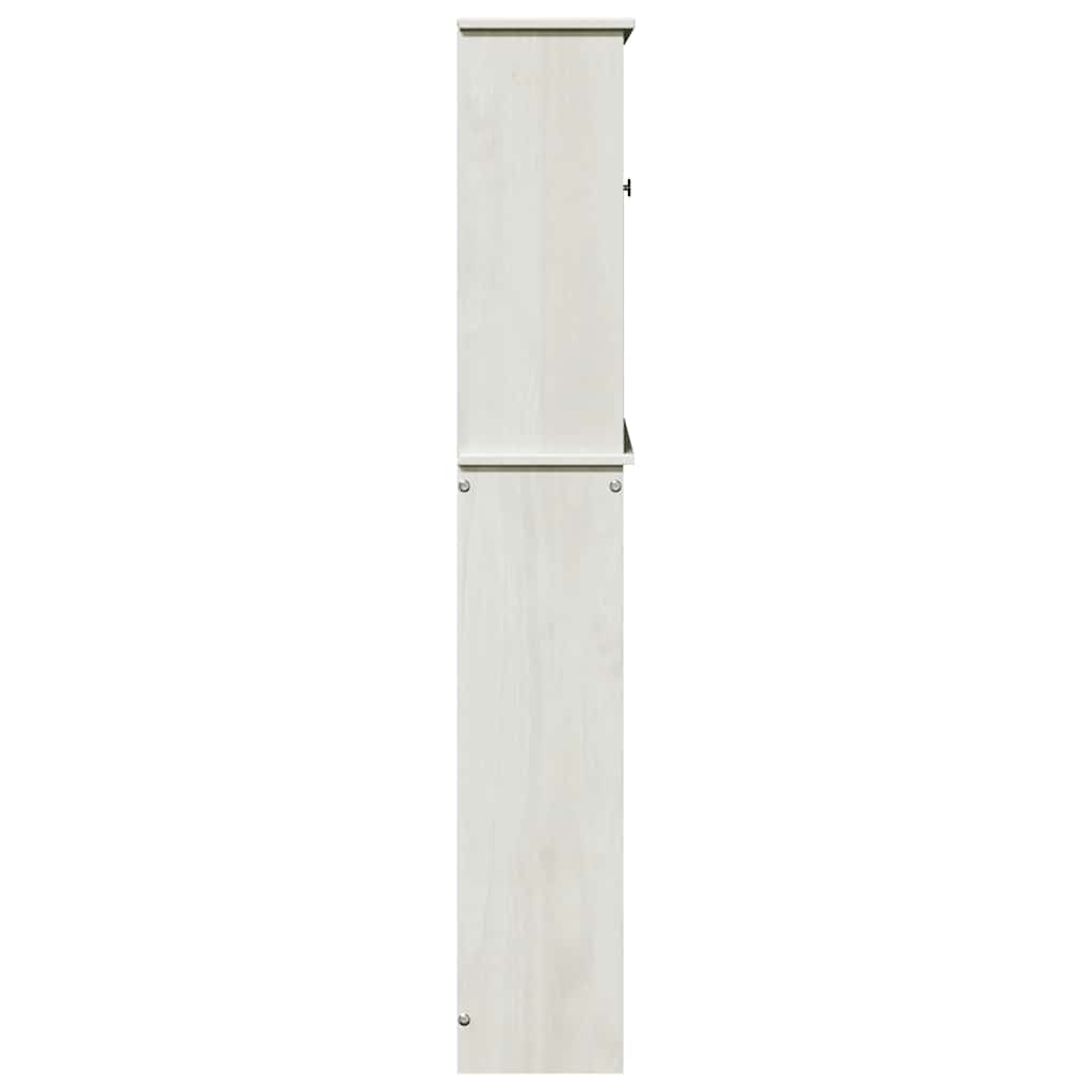 vidaXL Toilettenschrank VIGO Weiß und Antikweiß 60 x 27 x 161 cm
