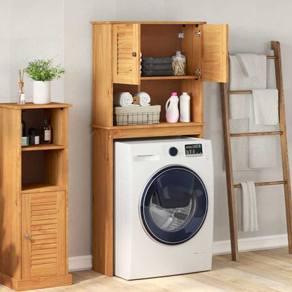 vidaXL Waschmaschinen-Schrank mit Regal VIGO Braun und Honigbraun