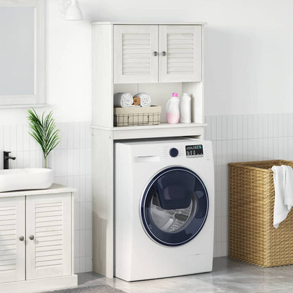 vidaXL Waschmaschinen-Schrank mit Regal VIGO Weiß und Antikweiß